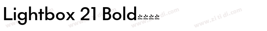 Lightbox 21 Bold字体转换